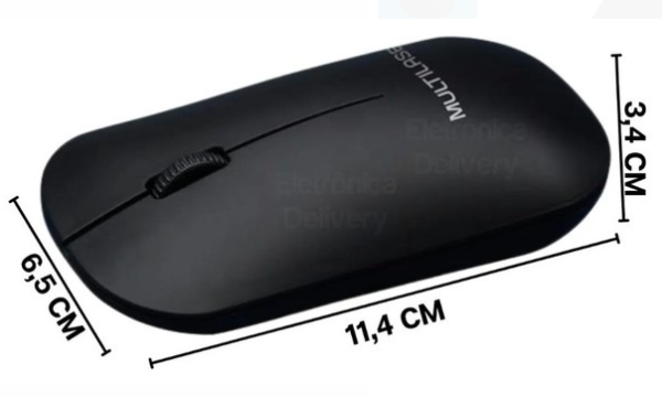 Mouse Sem Fio Wireless Preto Multilaser - Image 2