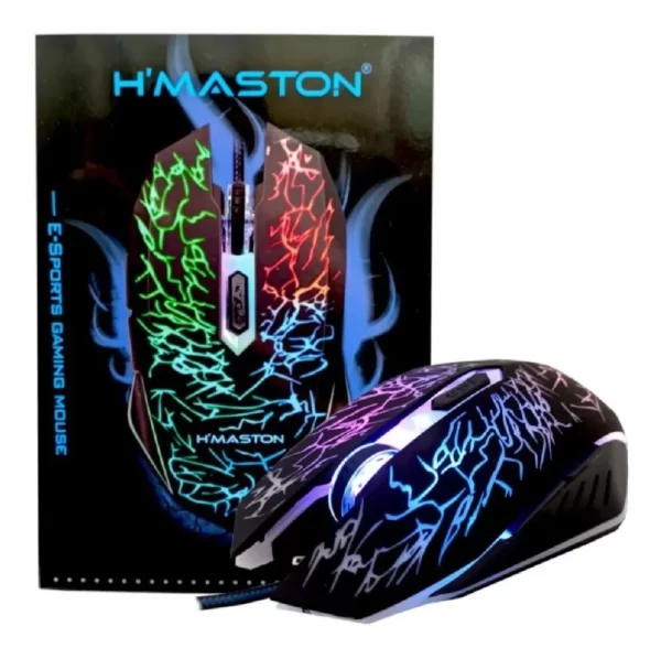 Mouse Gamer Hamston X5 Com Led 6 Botoes 3200 Dpi - Image 5